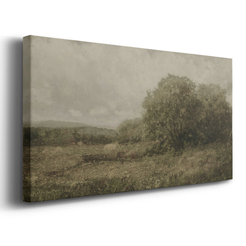 Série paysage - DCCCL XXXVII - Toile tendue avec châssis - Prêt à être accroché, H 24 po x l 48 po