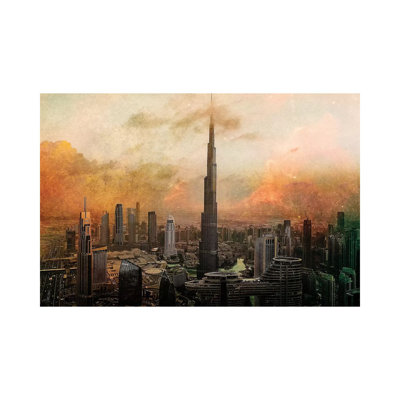 Burj Khalifa 1 Piece Wrapped Canvas Wall Art