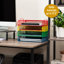 Plateau de papier empilable Mind Reader, organisateur de bureau, rangement pour dossiers, métal, L 13,25 po x l 9,75 po x H 11,25 po, 4 pièces, couleurs assorties