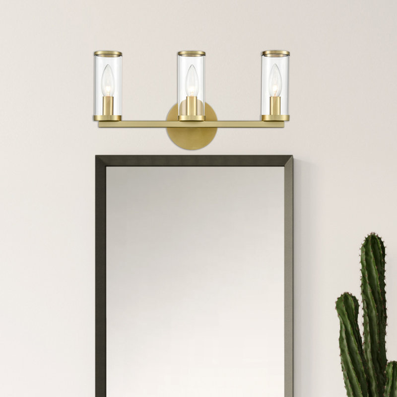Revolve 3 - Light Vanity Light, Natural Brass
