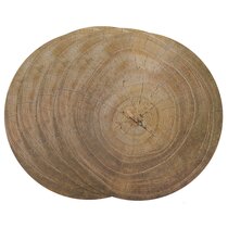 Wood Tree Shape Placemats Bar Home Decor Non-slip Coaster Set Wood Placemats  Table Mat Round Cup Pad