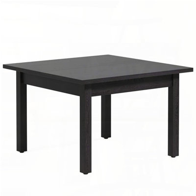 Mid-Sized Square Dining Table with Cracked Oak Top and Solid Wood Legs