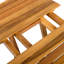 Table d'extérieur pliable, en bois avec finition et légère, convenant aux espaces restreints