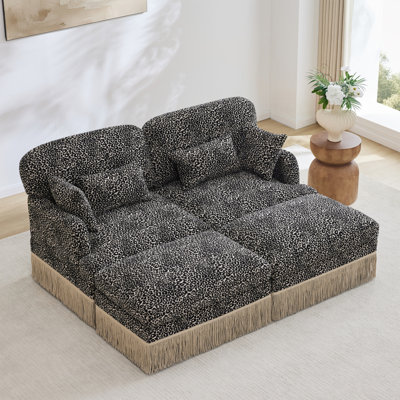 Canapé Comfy Chenille Leopard 
