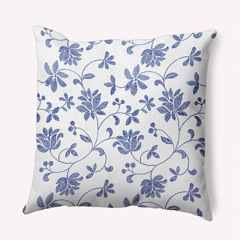  Housse et insert de coussin décoratif en polyester, 20 po x 20 po, Bleu