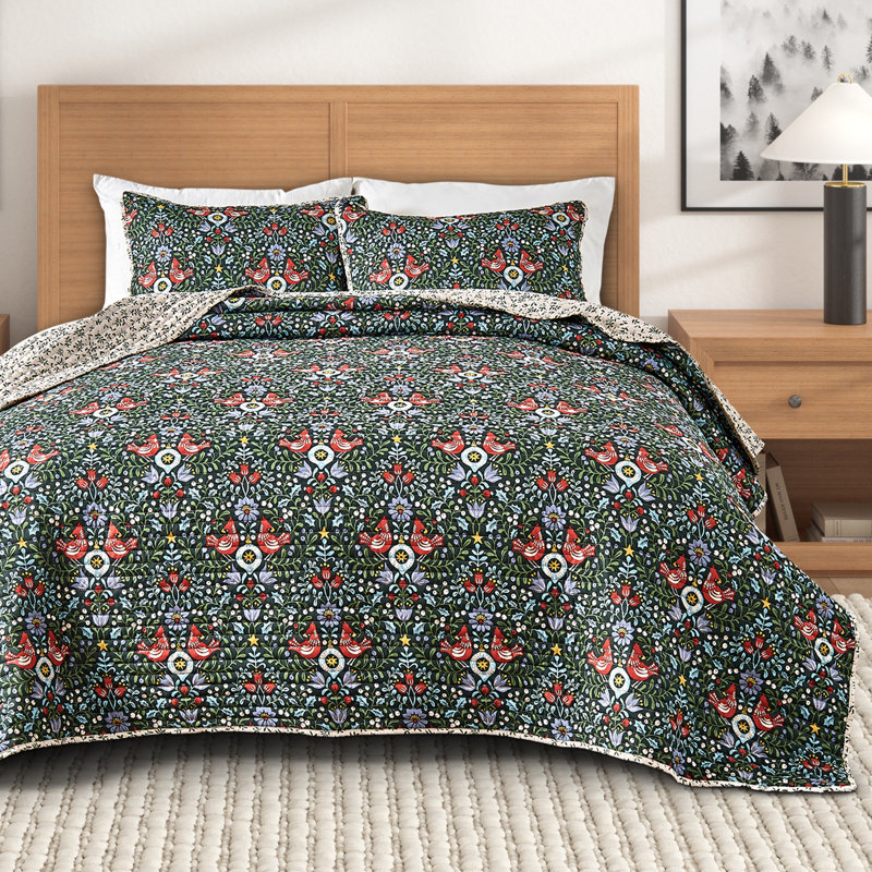 Ensemble de courtepointe réversible Holiday, Double / grand