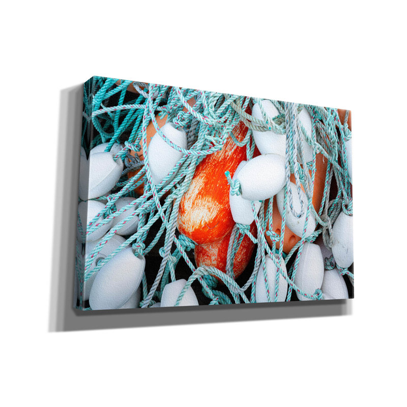 «Newport Crab Pots» par Brandon Wong, art mural sur toile, H 18 po x l 26 po x P 0,75 po