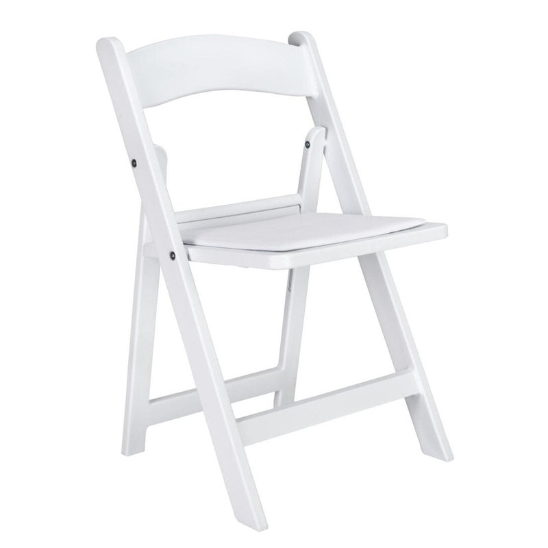 Chaise pour enfants pliante en résine blanche de Chivari