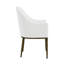 Ensemble de table de salle à manger 5 pièces Zaylen avec plateau en pierre frittée et chaises rembourrées-124609943-124609944