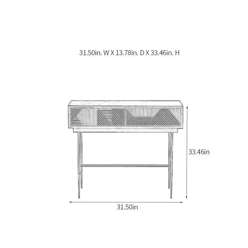 Console Modern Minimalist Luxury, H 33,46 po x l 31,5 po x P 13,78 po