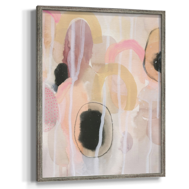 «Pink Avocados I», reproduction encadrée - bois massif, H 11 po x l 9 po