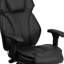 Fauteuil de bureau ergonomique pivotant à haut dossier avec support lombaire LeatherSoft