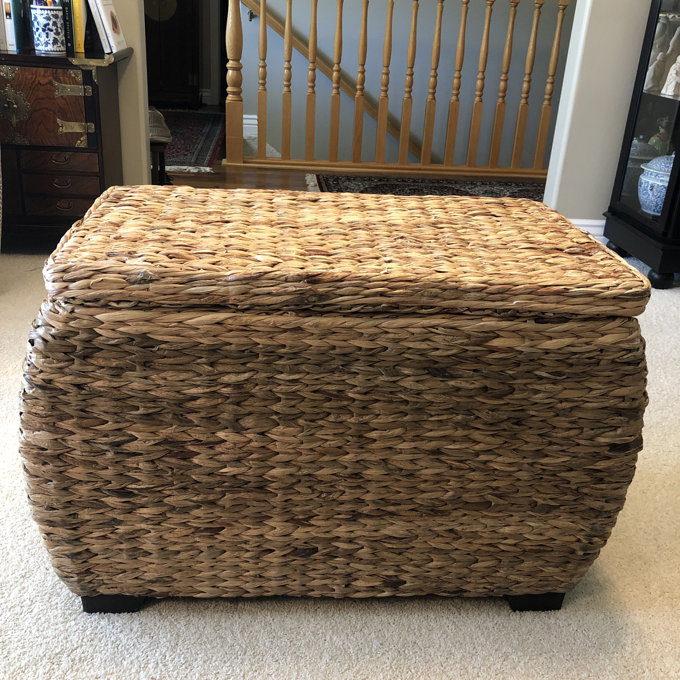 Natural Woven Box - Light Tan