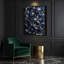 «Abstract Florals 72», art mural sur toile grise-145832844