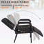 Fauteuil de shampooing inclinable avec repose-pieds