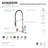 Kingston Brass Kaiser Single-Handle 1-Hole Deck Mount Pre-Rinse Kitchen Faucet-30369843