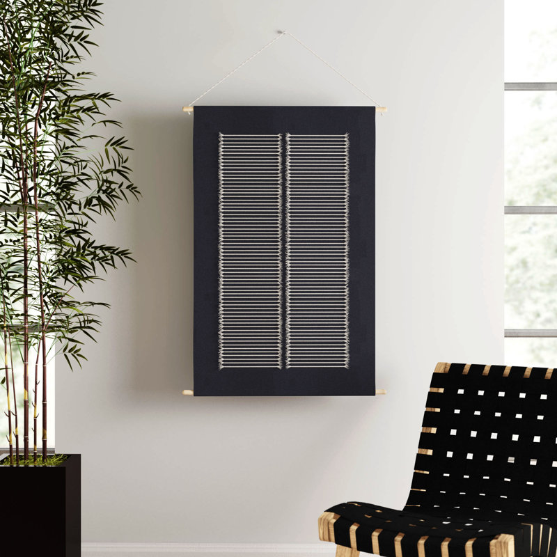 Suspension murale en coton avec tringle incluse