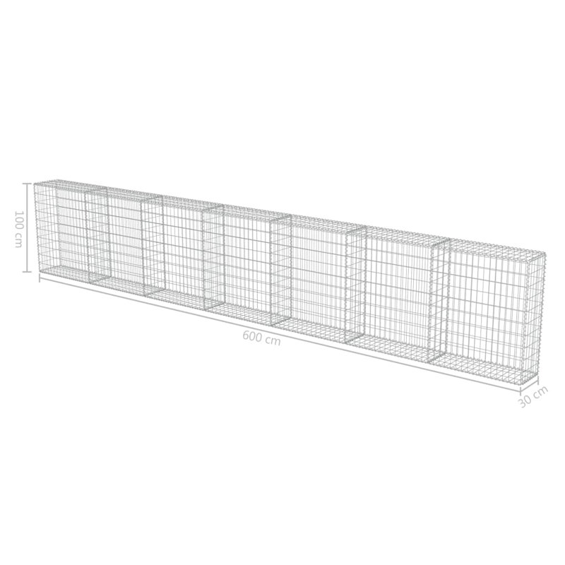 100 cm H x 600 cm W
