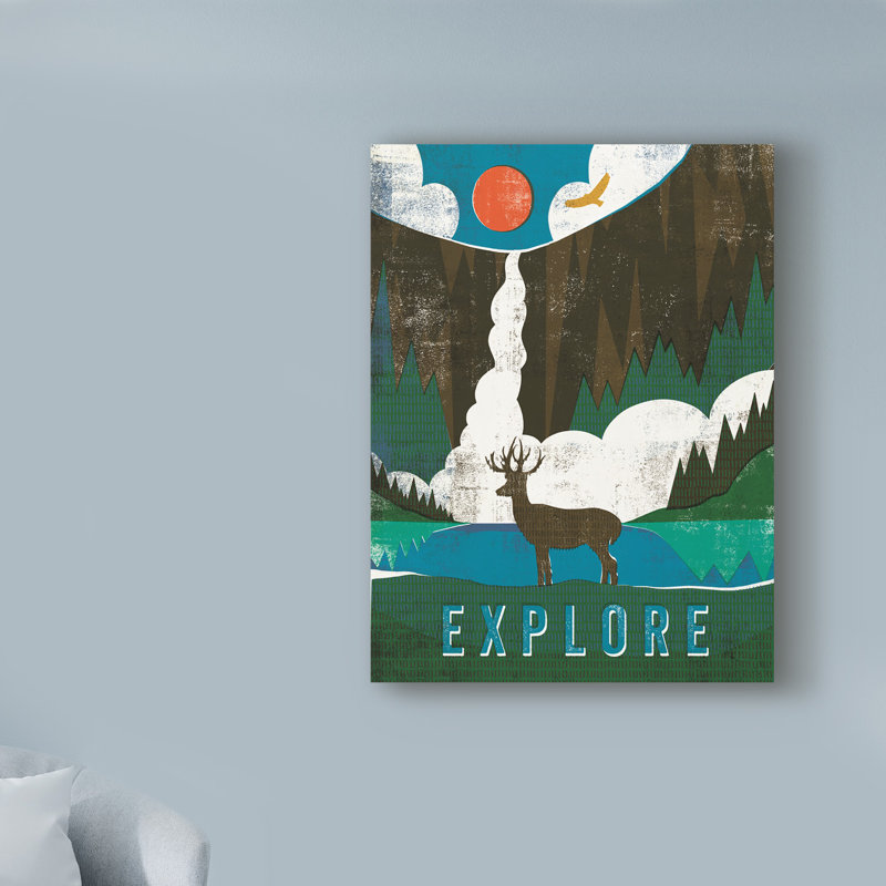 Art sur toile «Big Sky II» de Katarina, H 19 po x l 14 po x P 2 po