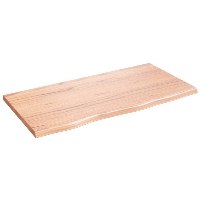 Bransyn 80cm Solid Wood Bathroom Vanity Top, Light Brown