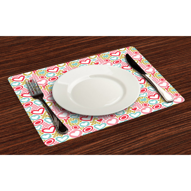 Polyester Abstract Rectangle Placemat