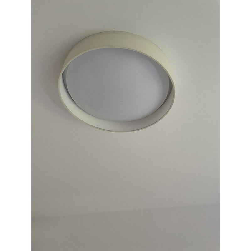 Jeannie LED Flush Mount, Eggshell