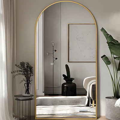 Arched  Metal Oversized Full-Length Mirror