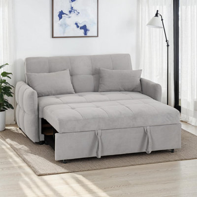 150Cm Round Arm Sofa Bed