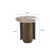 Jocques 2-Piece Modern Coffee Table and End Table Set in Gold