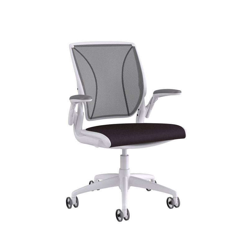 Diffrient World Wool Task Chair, Corde/Navy, Catena/Cornflower, White