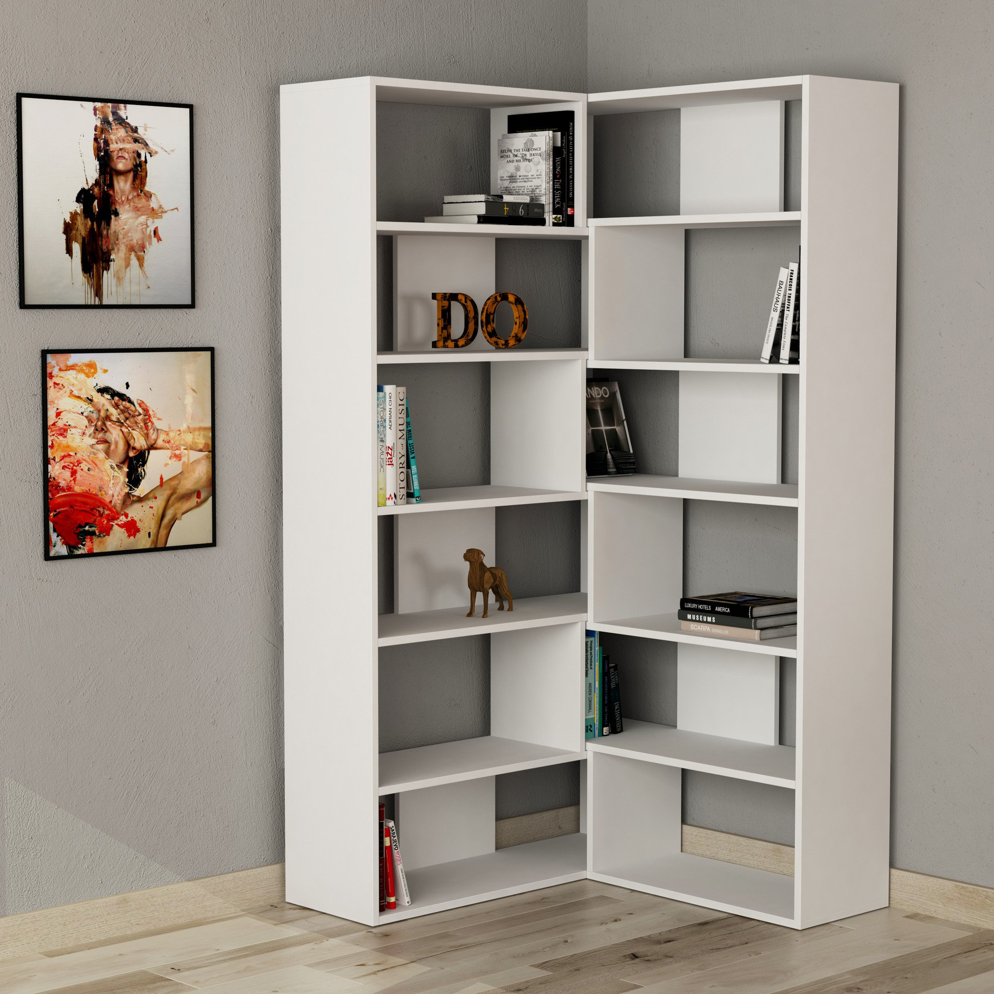 Wayfair shop corner bookcase