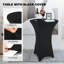 Table basse avec housse noire