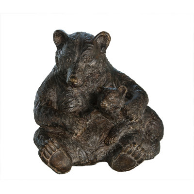 Famille d'ours en bronze