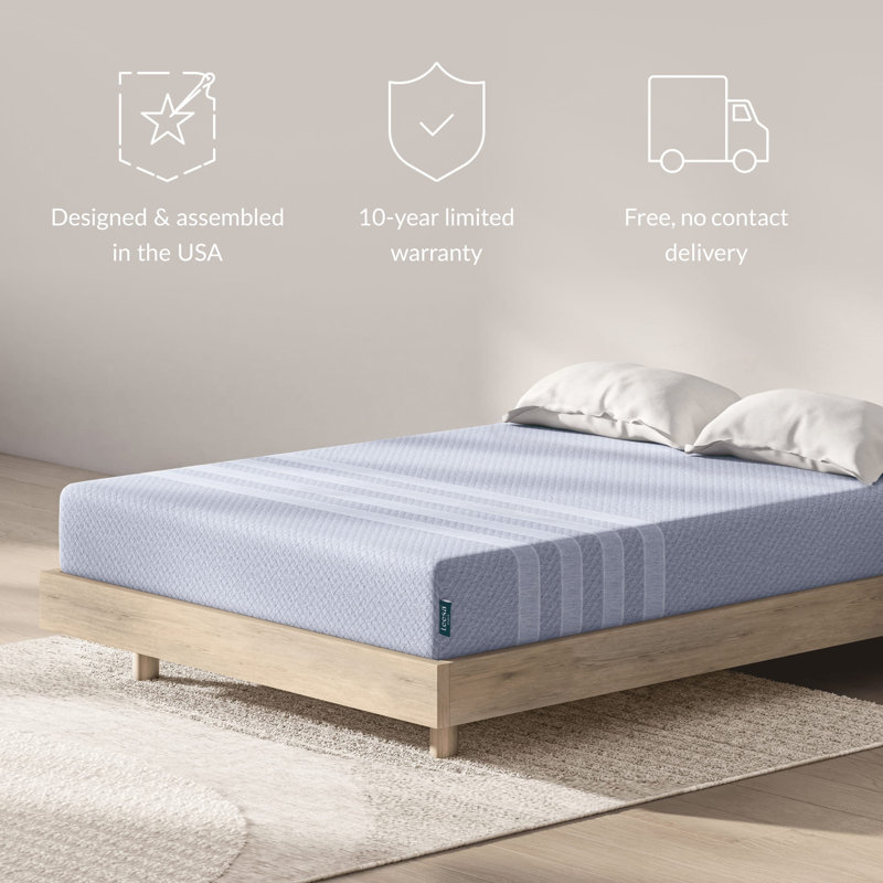 Twin 10'' Medium Memory Foam Mattress with Cooling Technology