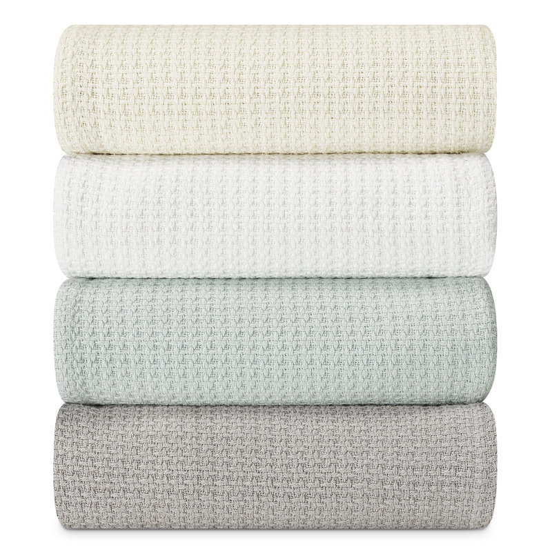 Hand Woven Blanket, White, King