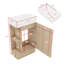 Meuble-lavabo de 18,6 po avec lavabo - armoire avec tablette double couche, porte-papier hygiénique, porte à fermeture en douceur silencieuse et option de montage gauche / droite-22945052