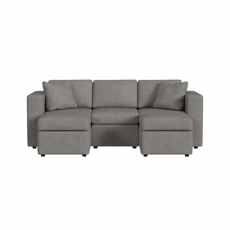 Canapé Lockheart, Grey Polyester