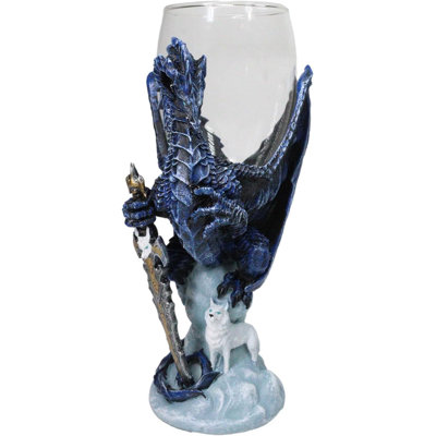 Tasse à calice et verre à vin Ruth Thompson Elemental Dragon Alpha