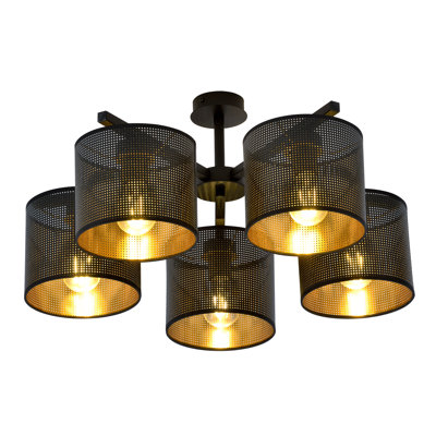 Gonsalez 4-Light 48cm Semi Flush Mount
