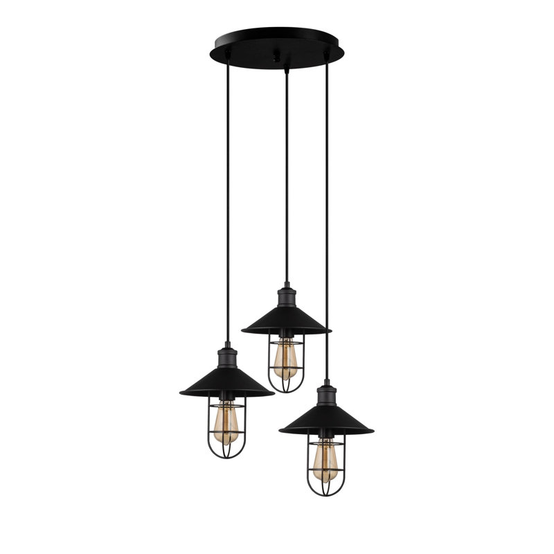 Luminaire suspendu conique à 3 lumières Eastwood