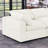 Modern Fabric Cloud Loveseat Sofa With Deep Seat, Wide Armrest, Removable Cover-111107909
