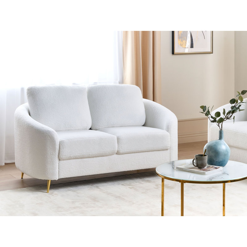Aaronette 2 Seater Sofa, White Boucle