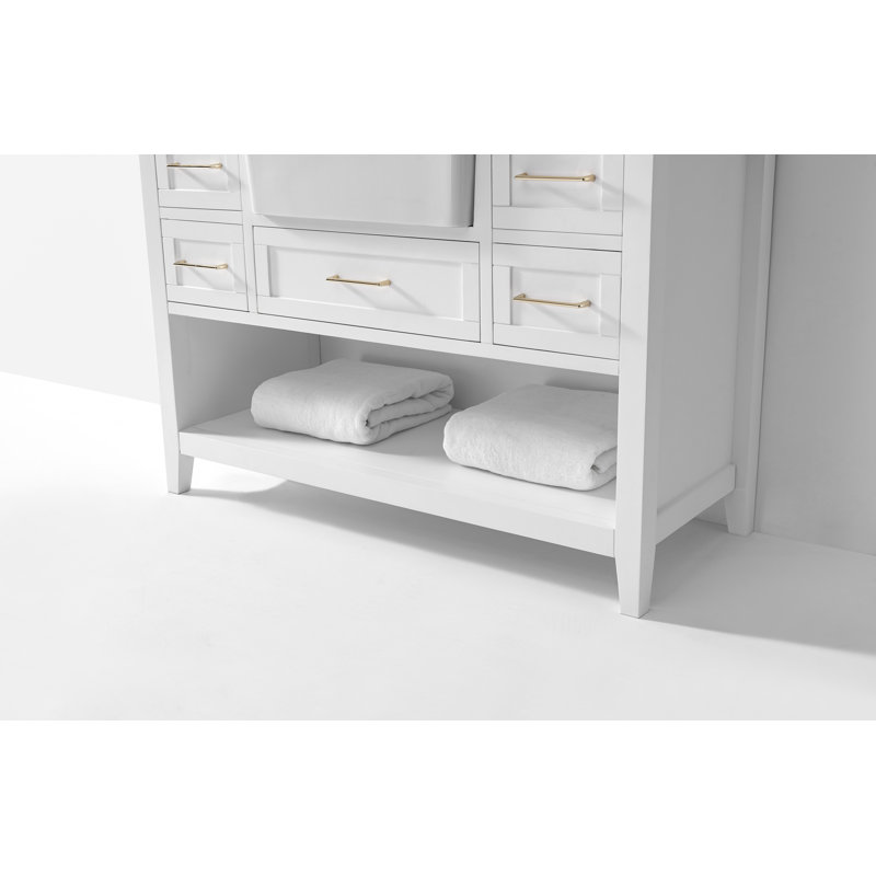 48'' W Single Vanity, White