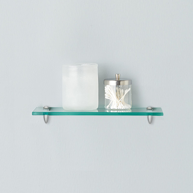 Glass Bracket Shelf with Adjustable Shelves