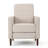 Button Tufted Upholstered Manual Push-Back Recliner -1831055571