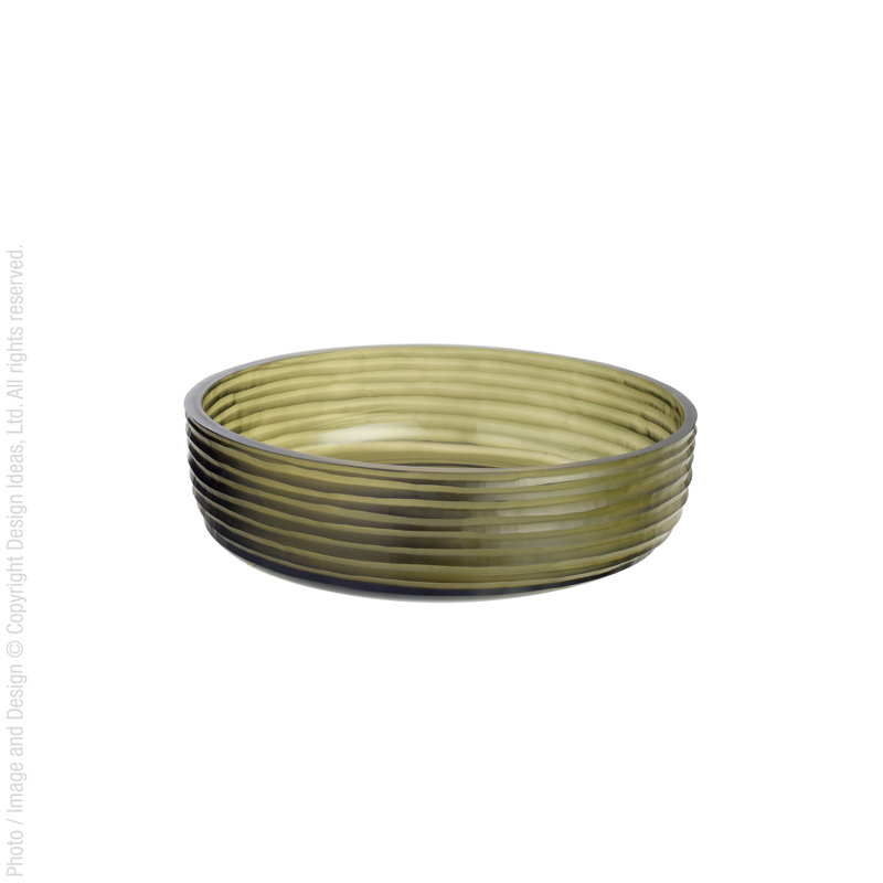Bol décoratif, H 2,36 po x l 9,5 po x P 9,5 po