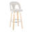 Caden 30" Fixed-Height Bar Stools with Bent Wood Legs & Round Footrest-113645350-113645353-113645356
