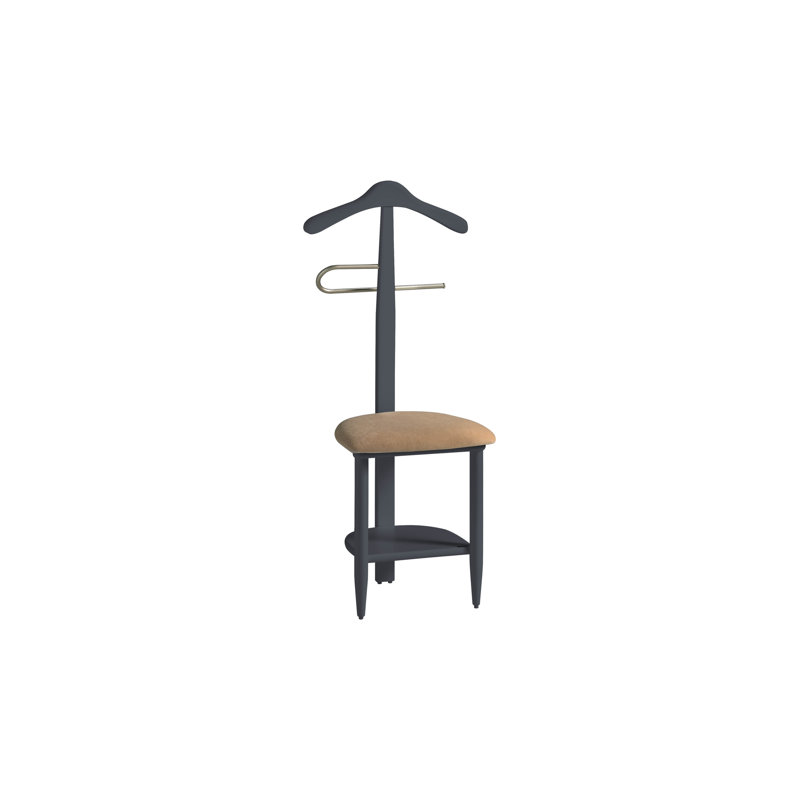 Freestanding Valet Stand, Jet Black