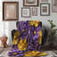 Jeté en sherpa Buttercup Violet Bouquet - 1 pièce-1821941456