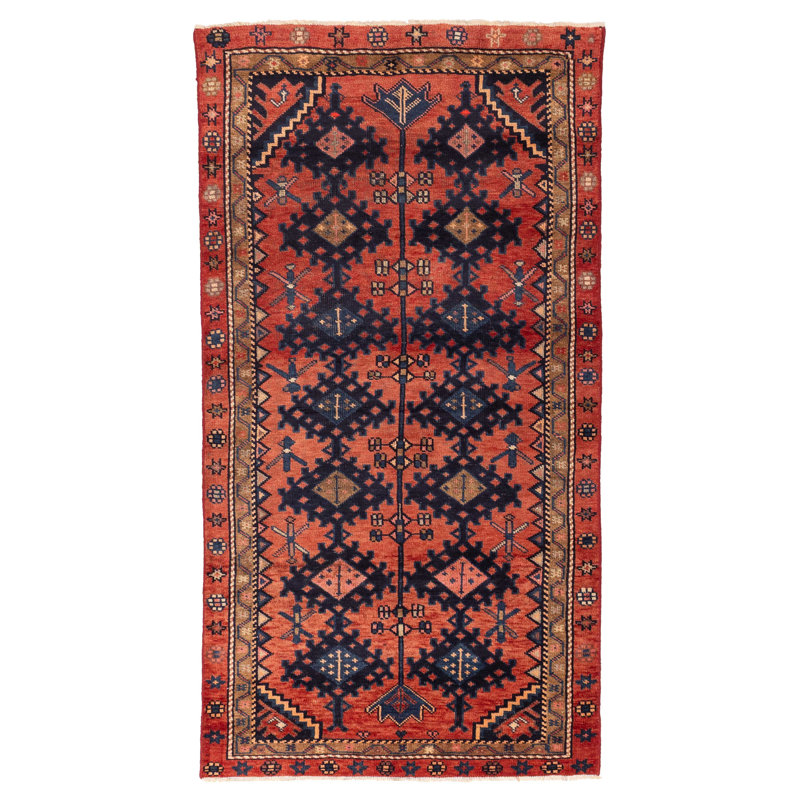 Tapis rouge Melis Vintage 4 pi 2 po x 7 pi 10 po